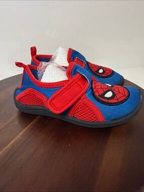Disney Marvel Spiderman Swim Water Shoes Toddler Size 11 Red/Blue Beach Pool